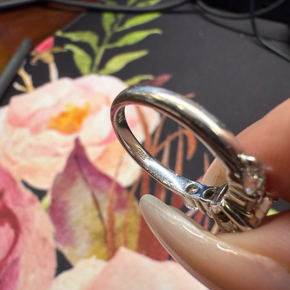 Moissanite Ring 925 silver 1.5 ct - Picture 3 of 6